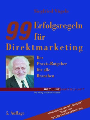 cover image of 99 Erfolgsregeln für Direktmarketing